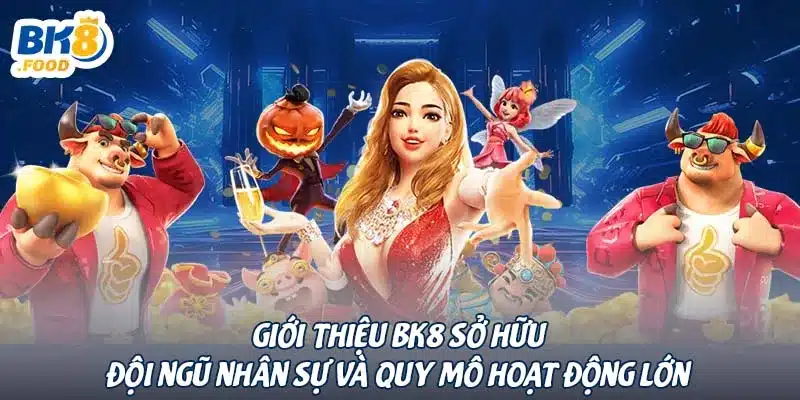 Giới thiệu BK8 sở hữu đội ngũ nhân sự và quy mô hoạt động lớn