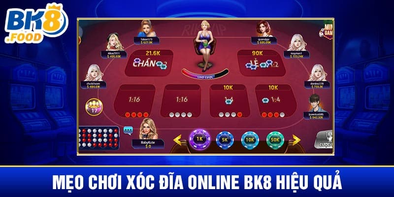 Mẹo chơi xóc đĩa online BK8 hiệu quả